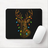 Camo Hunting Reindeer Deer Christmas Holiday Xmas Mousepad (Mit Mouse)