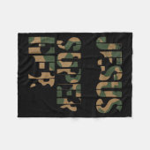 Camo Jesus Is My Superhero Toddler Boys Camouflage Fleecedecke (Vorderseite (Horizontal))