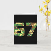Camo Number 6 7 Funny Meme Costume Six Seven Hunte Karte (Gelbe Blume)