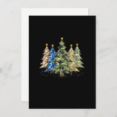 Camo Print Christmas Trees with Tarnung Print X Einladung (Vorne/Hinten)