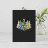 Camo Print Christmas Trees with Tarnung Print X Einladung (Stehend Vorderseite)