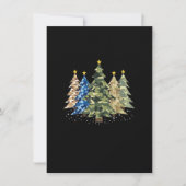 Camo Print Christmas Trees with Tarnung Print X Einladung (Vorderseite)
