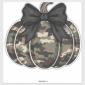 Camo Pumpkin Classic T-Shirt.png Aufkleber (Blatt)