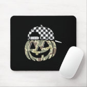 Camo Pumpkin Jack O Lantern Face Camouflage Hallow Mousepad (Mit Mouse)