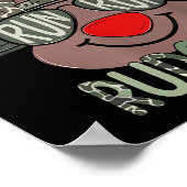 Camo Reindeer Hat Ball Cap Christmas Boy Cute Xmas Poster (Ecke)