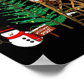 Camo Santa Christmas Deer Hunting Camouflage Hunte Poster (Ecke)