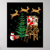 Camo Santa Christmas Deer Hunting Camouflage Hunte Poster (Vorne)