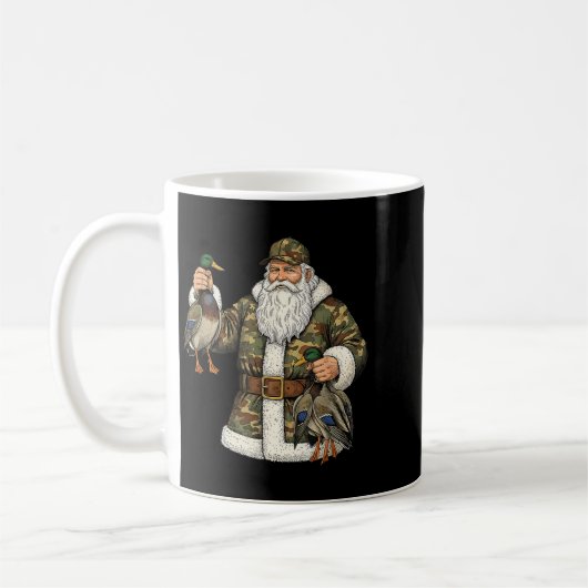 Camo Santa Mallard Duck Hunting Christmas Hunter G Kaffeetasse (Links)