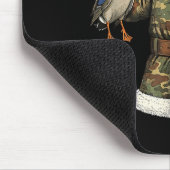 Camo Santa Mallard Duck Hunting Christmas Hunter G Mousepad (Ecke)