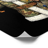 Camo Santa Mallard Duck Hunting Christmas Hunter G Poster (Ecke)