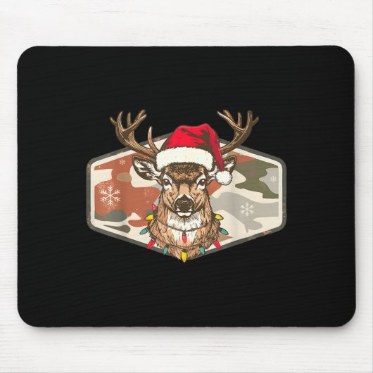 Camo Southern Local Boy Christmas Deer Hunting Xma Mousepad (Vorne)