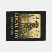 Camo Southern Local Boy Duck Hunting Black Lab Out Fleecedecke (Vorderseite (Horizontal))