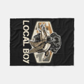 Camo Southern Local Boy Duck Hunting Black Lab Out Fleecedecke (Vorderseite (Horizontal))