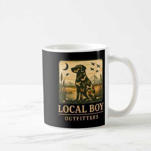 Camo Southern Local Boy Duck Hunting Black Lab Out Kaffeetasse (Rechts)