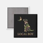 Camo Southern Local Boy Duck Hunting Black Lab Out Magnet (Vorderseite/Rückseite)