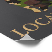 Camo Southern Local Boy Duck Hunting Black Lab Out Poster (Ecke)