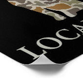 Camo Southern Local Boy Duck Hunting Black Lab Out Poster (Ecke)