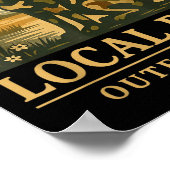 Camo Southern Local Boy Duck Hunting Black Lab Out Poster (Ecke)