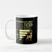 Camo Usa Flag Hunter Reasons Why I Missed The Deer Kaffeetasse (Links)