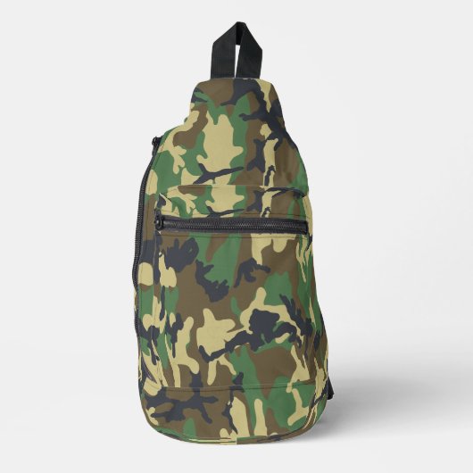 Camo Woodland Crossbody Bag (Vorderseite)