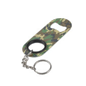 Camo Woodland Mini Flaschenöffner (Rückseite Schrägansicht)