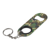 Camo Woodland Mini Flaschenöffner (Vorderseite Schrägansicht)