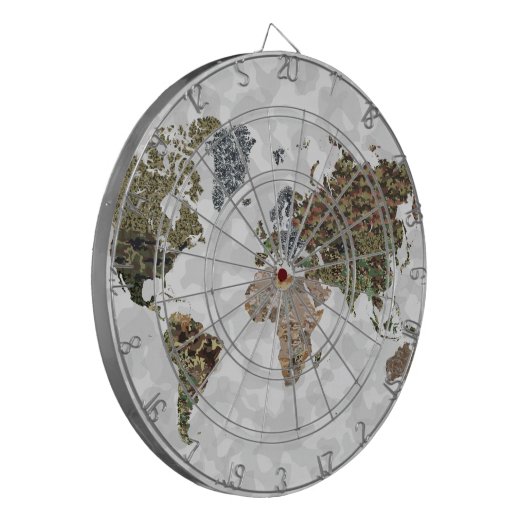 CAMO WORLD ATLAS MAP DARTSCHEIBE (Vorderseite Links)
