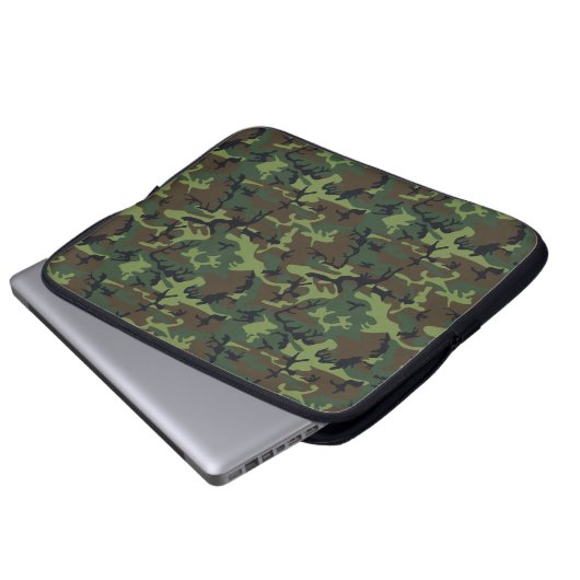 CAMOFLAGE JAGD LAPTOPSCHUTZHÜLLE (Vorne Knopf)