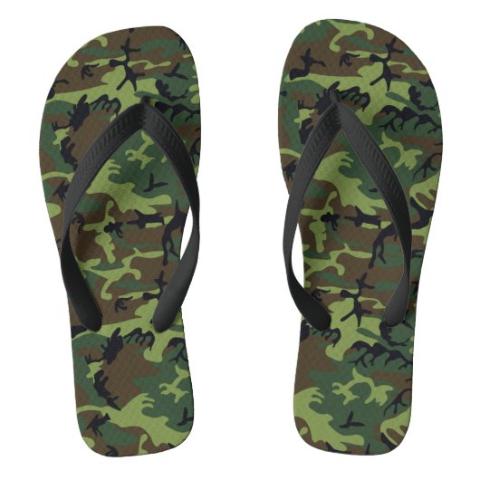 CAMOFLAGE JUNTING PATTERN BADESANDALEN (Fußbett)