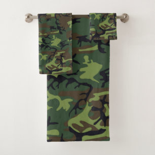 CAMOFLAGE JUNTING PATTERN BADHANDTUCH SET