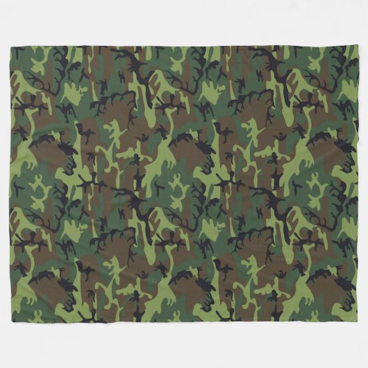 CAMOFLAGE JUNTING PATTERN FLEECEDECKE (Vorderseite (Horizontal))