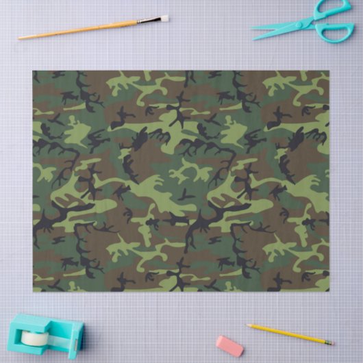 CAMOFLAGE JUNTING PATTERN SEIDENPAPIER (Basteln)