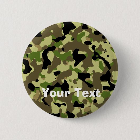 Camoflage kakifarbiger button (Vorderseite)