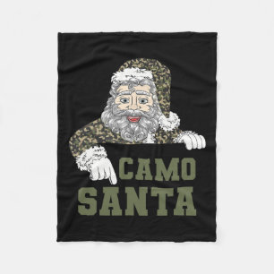 Camoflage Weihnachtsjagd Santa Camouflage Militär Fleecedecke