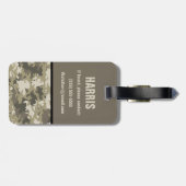 Camoflauge, Camouflage, Farbblockkid Gepäckanhänger (Rückseite horizontal)