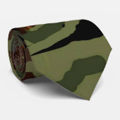 Camoflauge Design Army Green Krawatte (Gerollt)