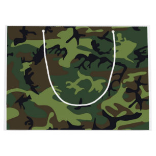 CAMOFLAUGE PATTERN GROßE GESCHENKTÜTE
