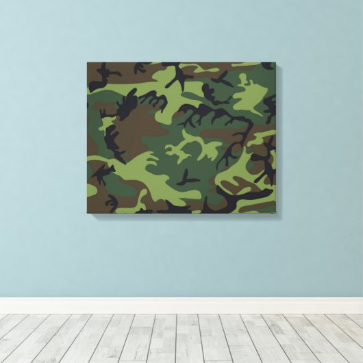 CAMOFLAUGE PATTERN LEINWANDDRUCK (Insitu (Holzboden))
