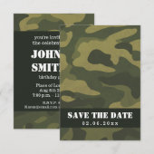Camoflauge Save The Date (Vorne/Hinten)