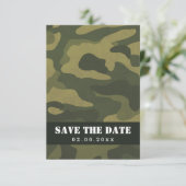 Camoflauge Save The Date (Stehend Vorderseite)