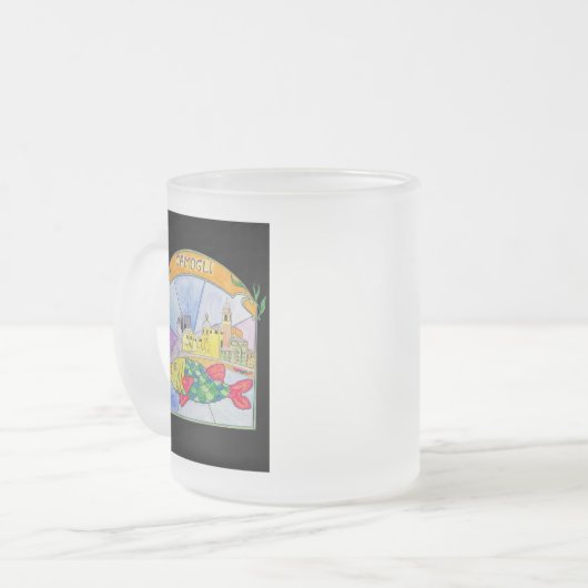 Camogli Fish Mattglastasse (Vorderseite Links)