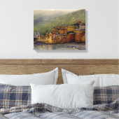 Camogli, Italien Aquarellmalerei umhüllt Leinwanddruck (Insitu (Schlafzimmer))