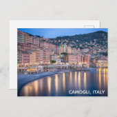 Camogli Italien Italienisches Sunset Travel Foto Postkarte (Vorne/Hinten)