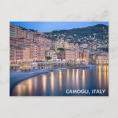 Camogli Italien Italienisches Sunset Travel Foto Postkarte (Vorderseite)
