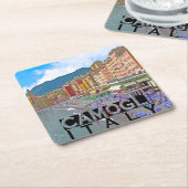 Camogli Rechteckiger Pappuntersetzer (angewinkelt)