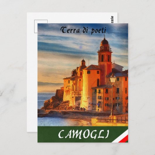 Camogli-Travel Poster Postkarte (Vorne/Hinten)