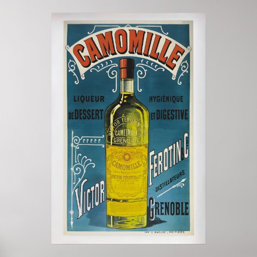 Camomille Liqueur de Dessert Victor Ferotin & Cie Poster (Vorne)