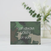 CaMOOflage Kuh Collage in grün Postkarte (Stehend Vorderseite)