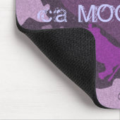 CaMOOflage Kuh Collage in Lila Mousepad (Ecke)