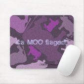 CaMOOflage Kuh Collage in Lila Mousepad (Mit Mouse)